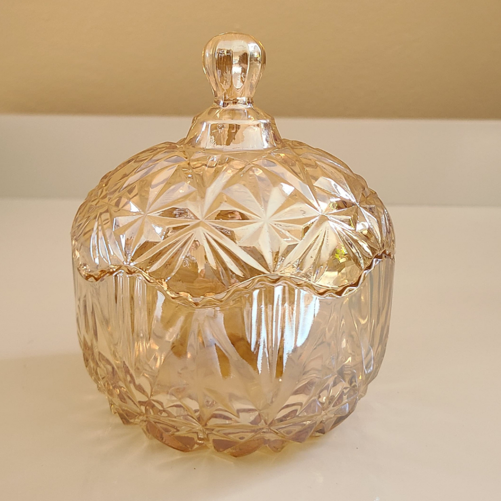 Mini Potiche Bomboniere Vidro Tampa modelo cristal luxo baleiro decoração cantinho do café mesa posta lembrancinha