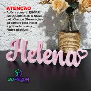 Nome Personalizado Letreiro 3D Decorativo Infantil Filho Bebê Decoração Mesa Estante em Oferta na Shopee