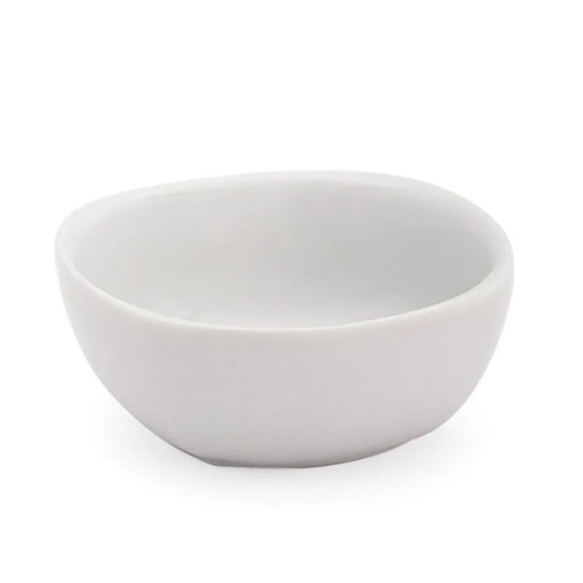 Cumbuca De Porcelana Branca 300ml Quadradas Tigela Servir Caldos Sopas Salada Cozinha — imagem 2 de 2