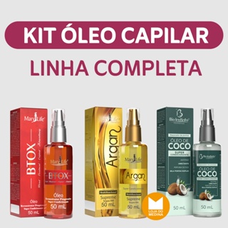 KIT ÓLEO CAPILAR - ARGAN, BTOX, COCO - ESOCLHA O SEU - BIO INSTINTO em Oferta na Shopee
