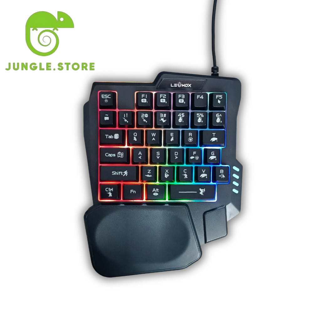 Teclado e Gamer Luminoso Ergonômico Teclado de Uma Mão em Oferta na Shopee
