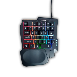 Teclado e Gamer Luminoso Ergonômico Teclado de Uma Mão em Oferta na Shopee