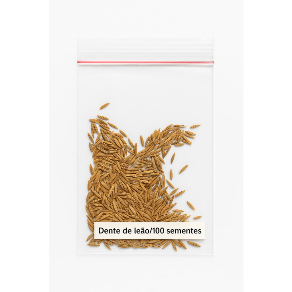 Kit com Dente de leão/Rubim/Erva Baleeira e Alecrim do Campo 100 sementes de cada;
