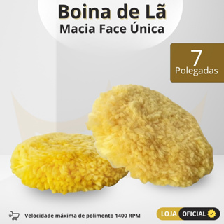 Boina Para Polimento Lã 7 Polegadas Face unica Macia fixação pluma Fixa carro pintura repintura profissional em Oferta na Shopee