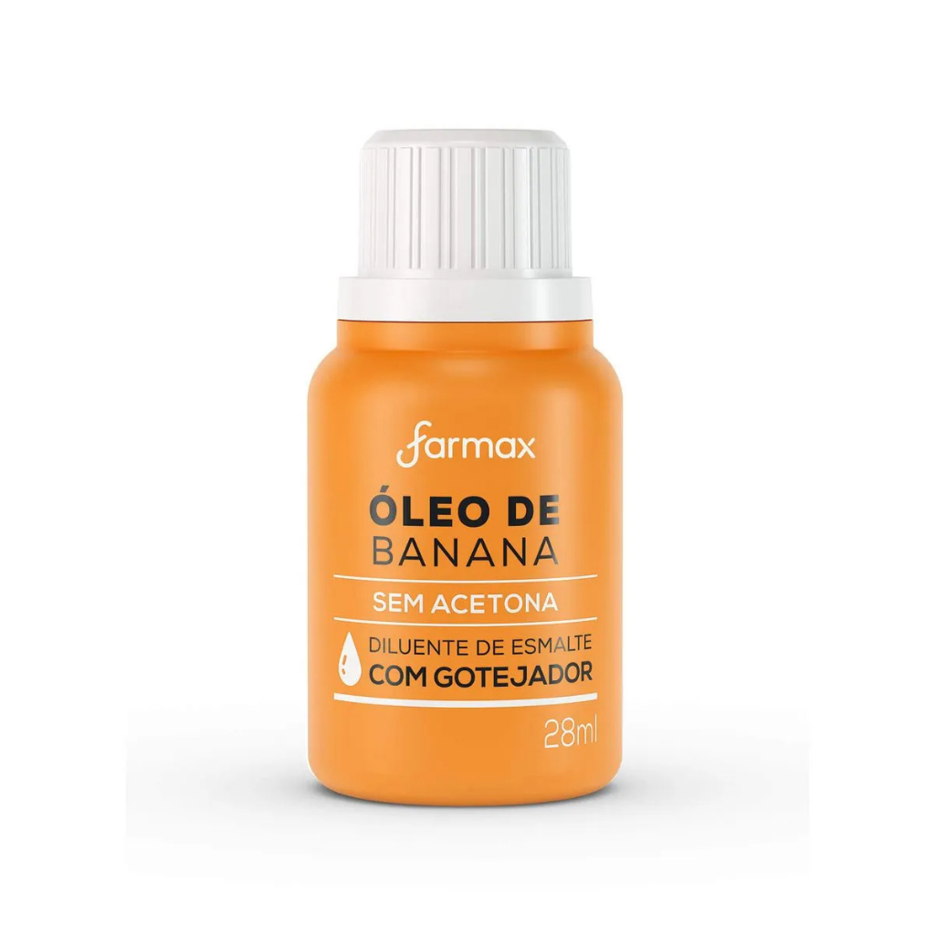Diluente de Esmalte Óleo de Banana Farmax 28ml em Oferta na Shopee