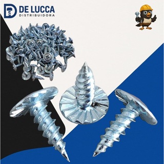 Parafuso Ponta Agulha Drywall Forros PVC Calha Chapa Auto Perfurante Flangeado Serrilhado 4,2x13 mm (8x1/2) Capetinha em Oferta na Shopee