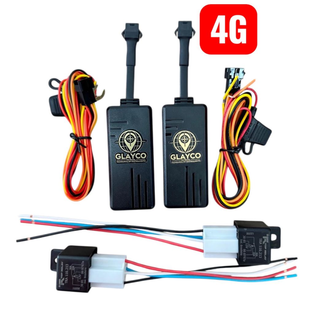 Kit 02 Rastreadores 4G GPS - Proteção Veicular Carro, Moto, Caminhão