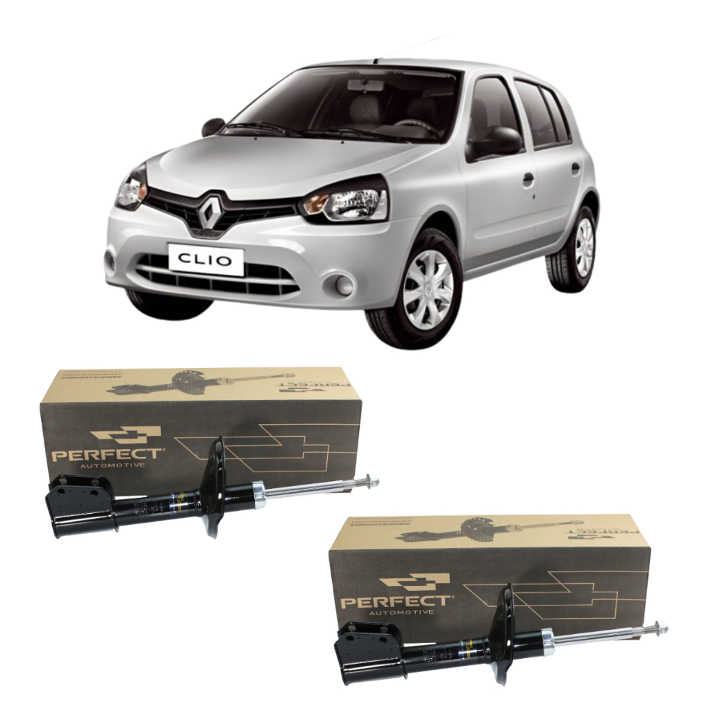 Par Amortecedor Dianteiro LD/LE Clio 1.0 16v 2013/2016