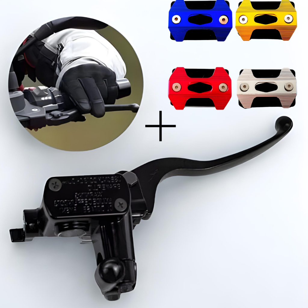 Kit Cilindro Mestre Freio Universal + Tampa CNC Colorida Titan Fan Bros CG 125 150 160 Honda