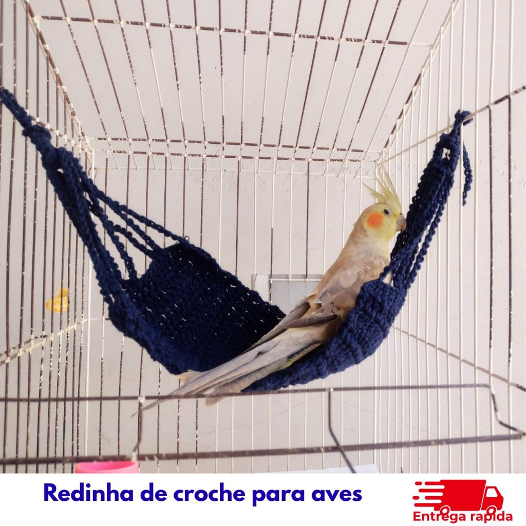 Brinquedo Para Calopsita Rede Redinha Para Passaros Para Gaiola Periquitos Argaponis Pets Aves