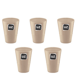 Kit 5 Copos De Plastico 300ML Gomado Plus UZ em Oferta na Shopee