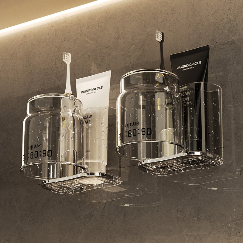 suporte para escova de dentes sem perfuração, suporte de parede