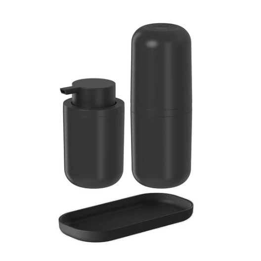 Kit de banheiro Ou 3 peças Linha Bold com bandeja para bancada em Oferta na Shopee