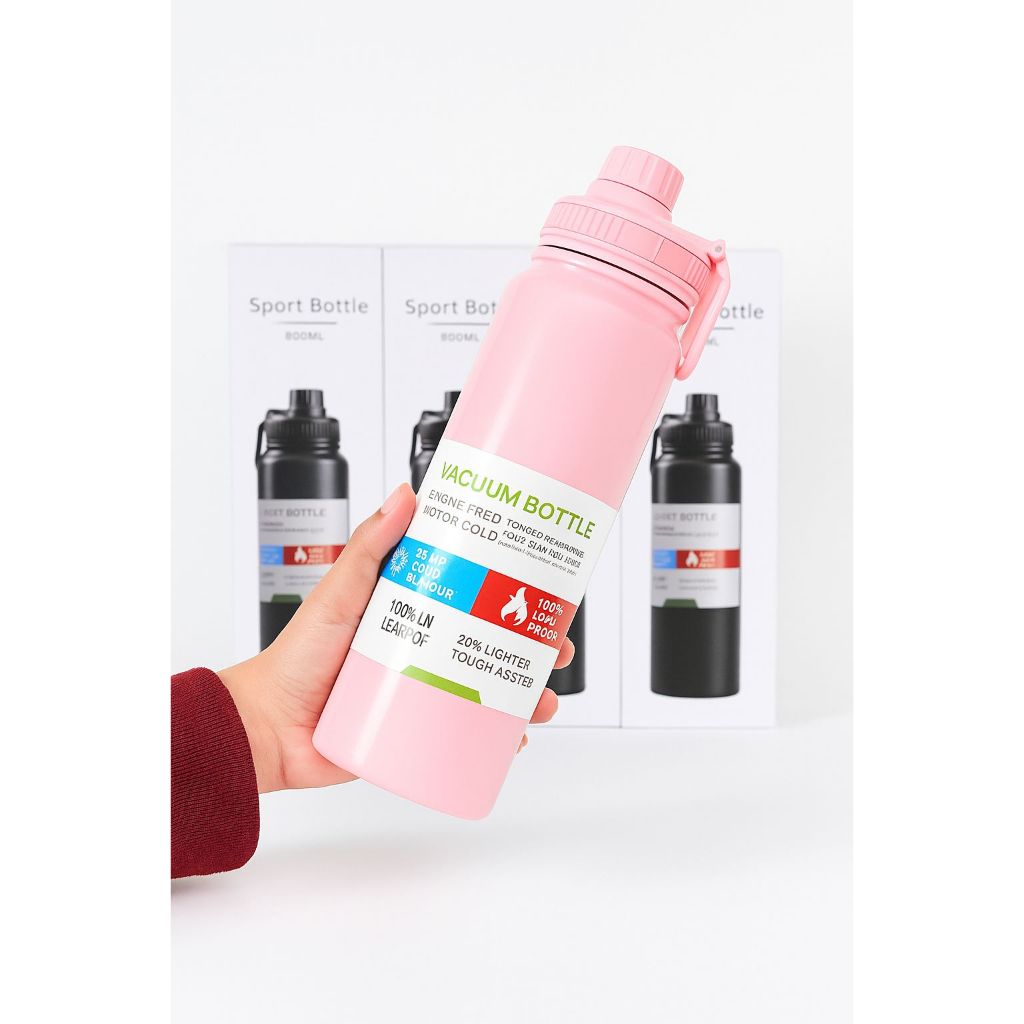 Garrafa Termica Importada 800Ml C/ Parede Dupla de Inox Modelo Exclusivo 2026 em Oferta na Shopee