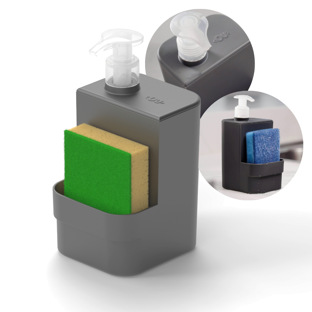 Porta Detergente Pia Sabão Sabonete Liquido Rodo e Esponja Bucha 500ml em Oferta na Shopee