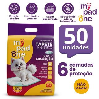 Tapete Higiênico Premium Slim para Caes MyPadOne 60x50 cm Ultra Absorção Envio Imediato -…