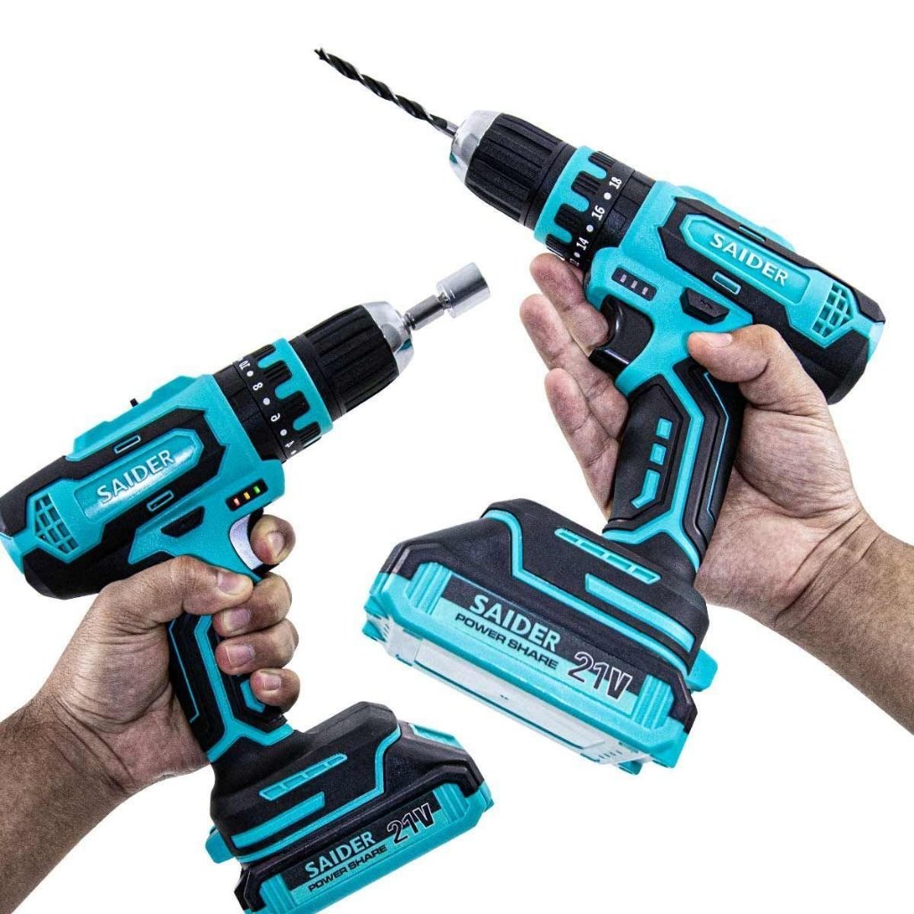 Parafusadeira/Furadeira Impacto a Bateria 21V 35N.m Mandril 10mm 2 Velocidades Bateria 2000mAh