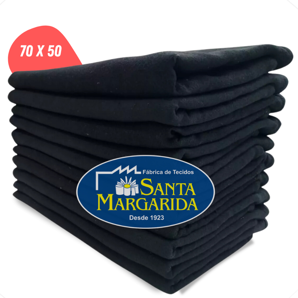 Kit 10 Panos de Prato Extra Grande Grosso Pé de Galinha Santa Margarida PP24