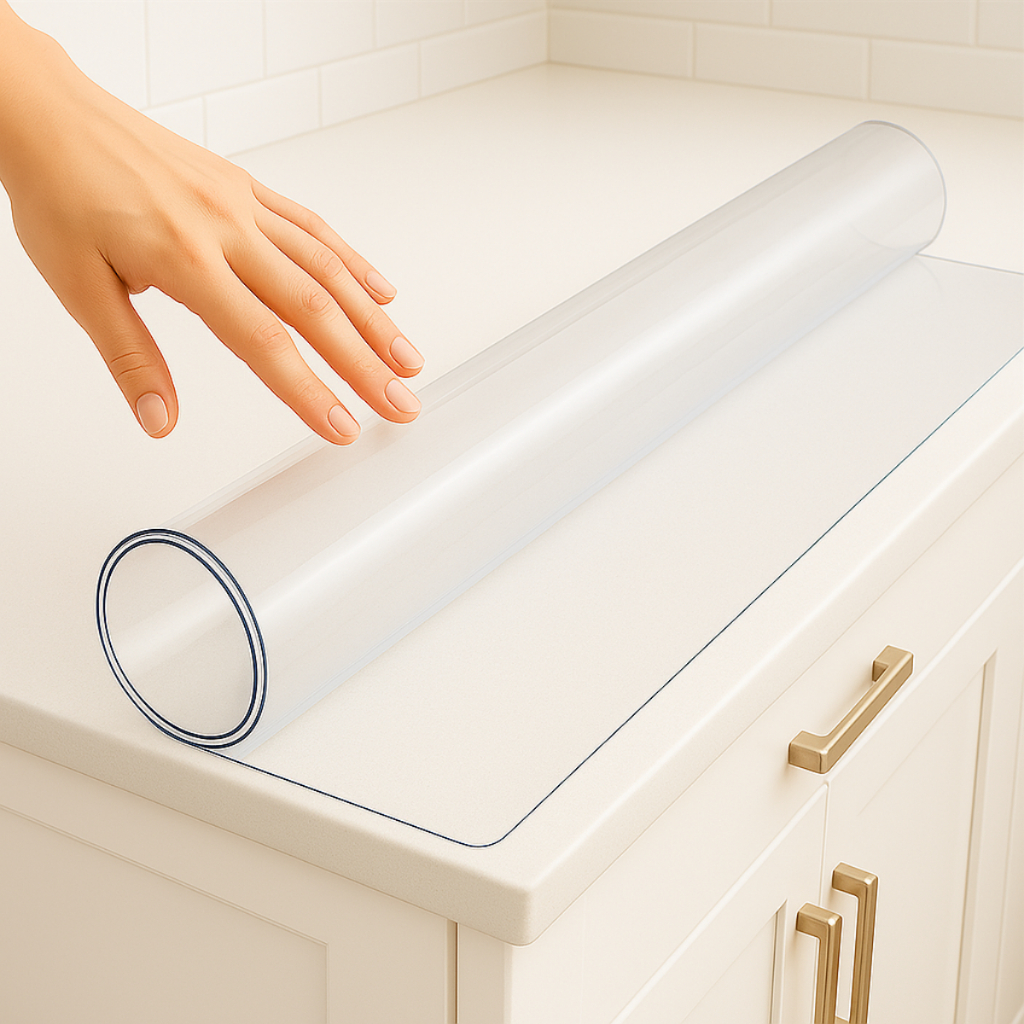 Vinil Transparente Envelopamento Multiuso Proteção Móveis Gaveta Geladeira Armário Impermeavel em Oferta na Shopee