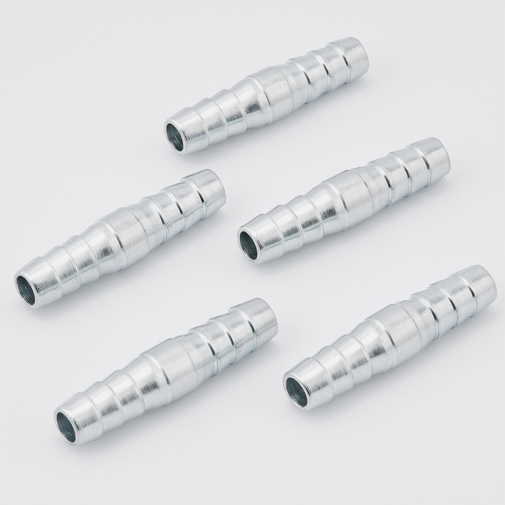 Kit Conector Emenda Reta Aço Para Mangueira Com 5 Peças em Oferta na Shopee