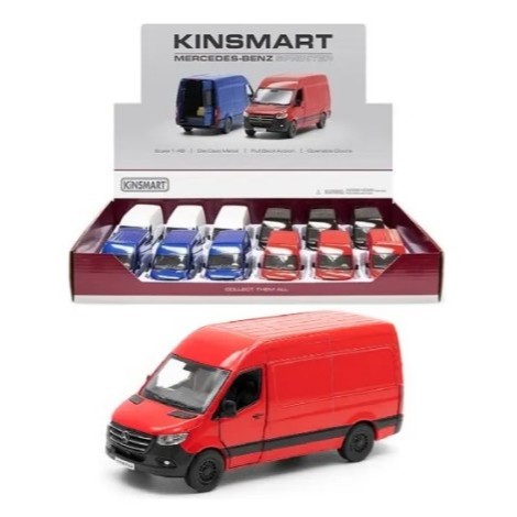 Miniatura Mercedes Benz Sprinter Furgão Metal 1:48 - Kinsmart VAM