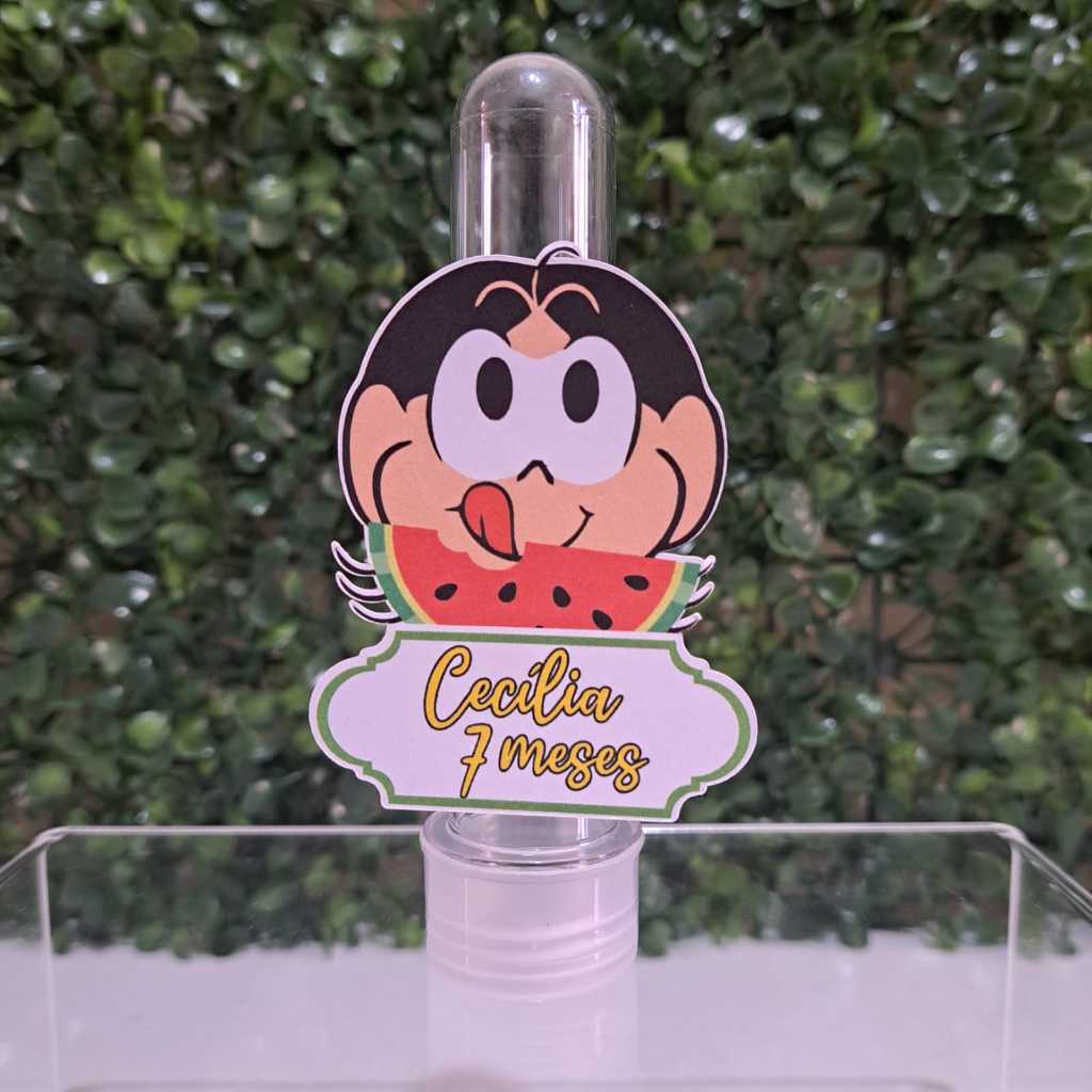 Aplique Tubete MAGALI Personalizado | Nome e Idade | Lembrancinha Festa Infantil Colorida