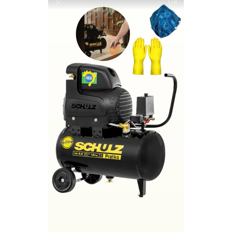 Compressor De Ar Schulz 20 Litros Monofásico Prático + Forte
