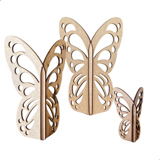 Trio Borboletas Display MDF para Decoração de Festas Temáticas Aniversário Jardim Encantado Artesanal em Oferta na Shopee
