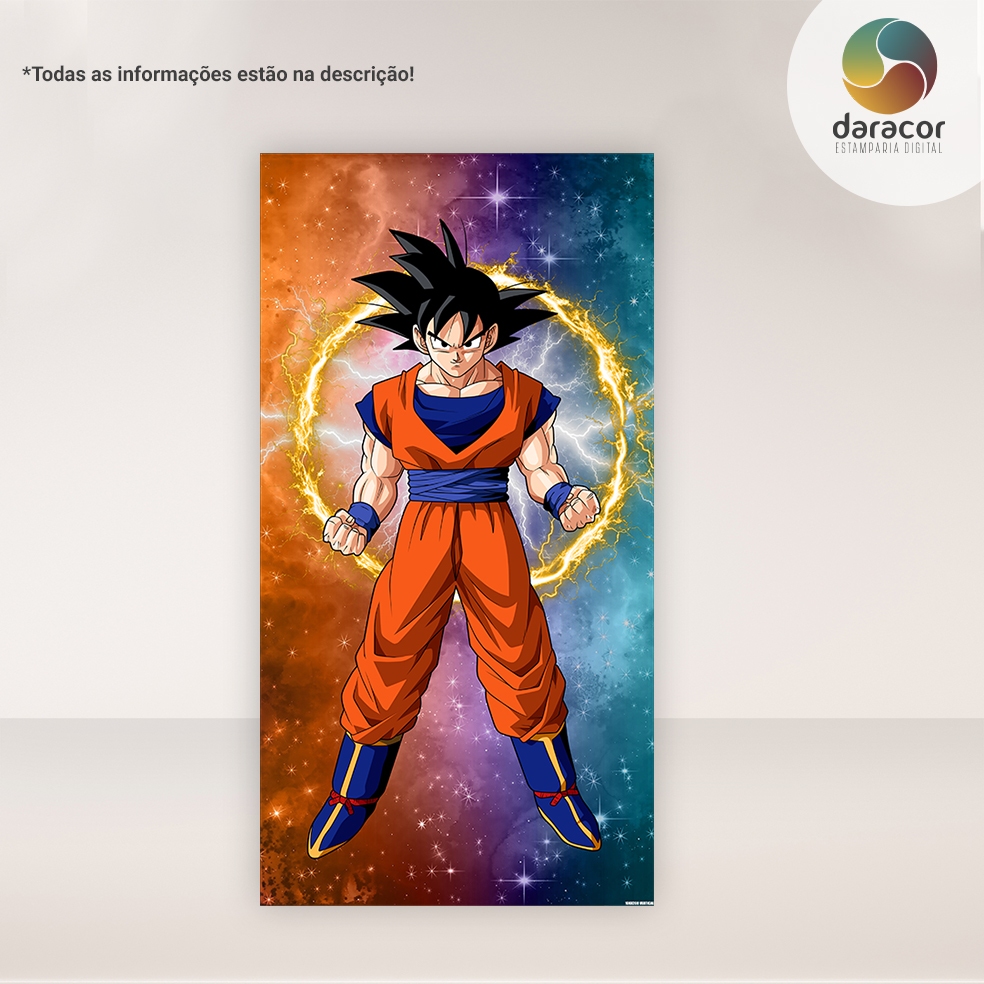 Painel Vertical Dragon Ball 02  Face Única em Oferta na Shopee