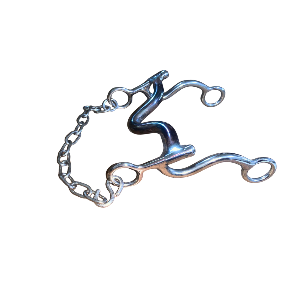 Freio Abridão De Cavalo Modelo Cavalo Marinho Inox Com Ferro