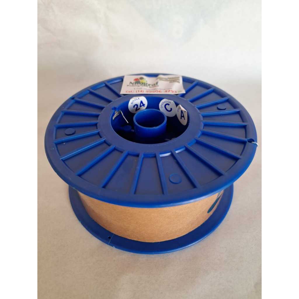 Arame Para Grampeador Galvanizado Miruna 0,70mm Nº 24 Rolo Com  2,2 KG
