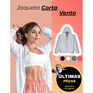 Jaqueta Corta Vento Feminino Repelente a Agua Super Leve Facil de Guardar Não Amassa e Capuz Forrado em Oferta na Shopee