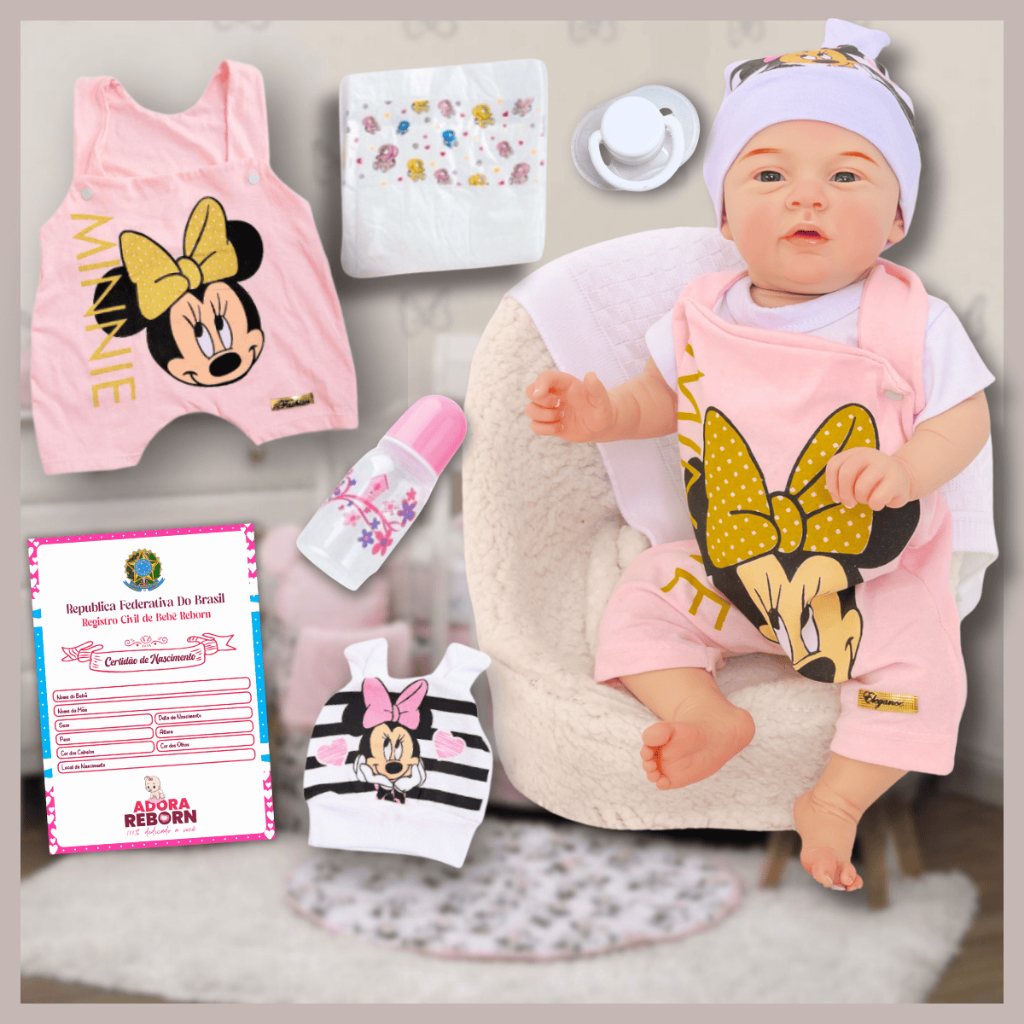 Bebê Reborn Boneca Realista Menina Mary Silicone Pode Dar Banho Original Envio Imediato