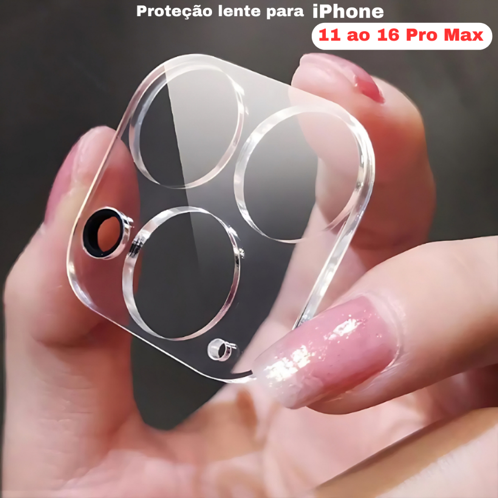Película de Vidro Camera Lente Traseira Inteira Para iPhone, 11, 12, 13, 14, 14 Pro15 16 Pro Max em Oferta na Shopee
