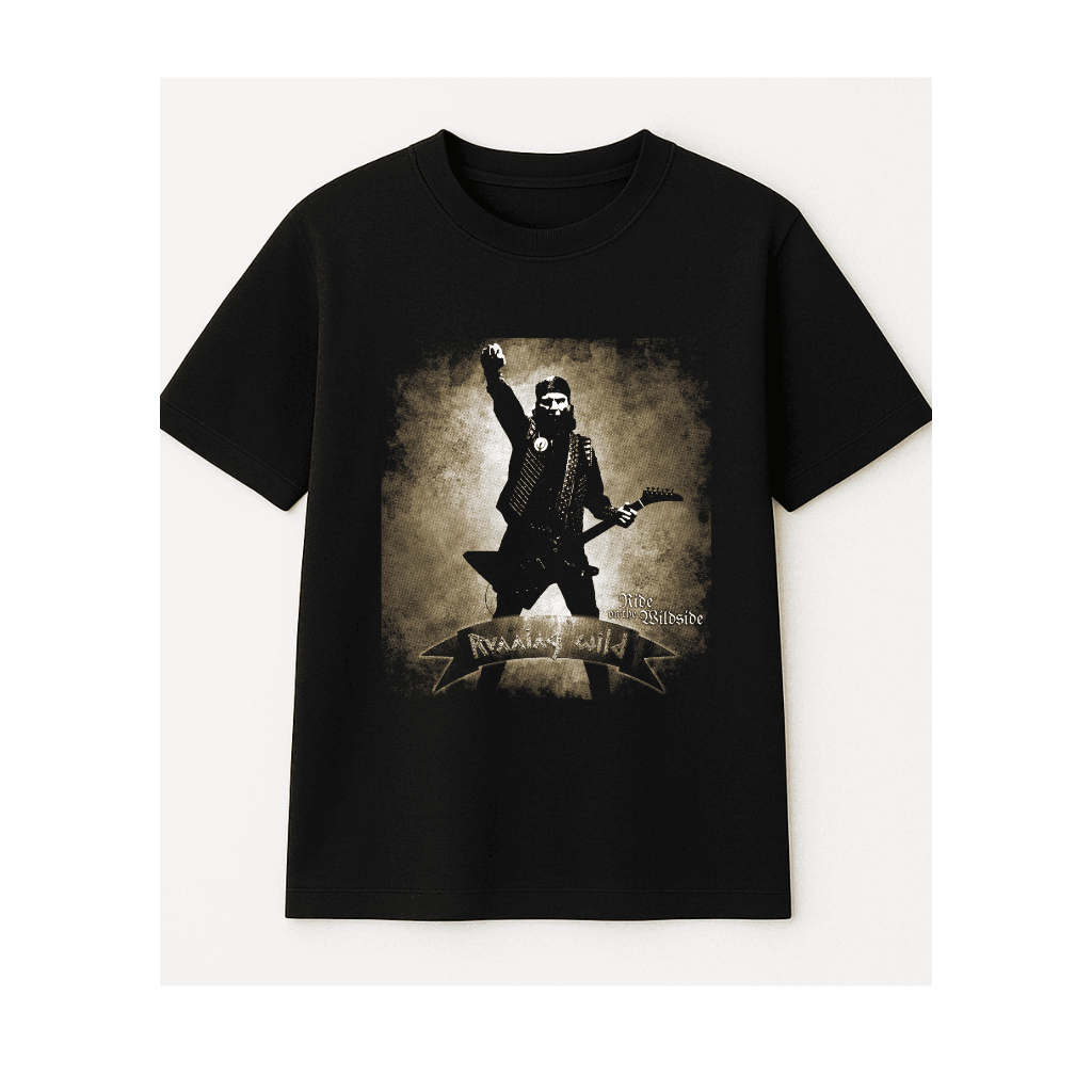 Camiseta Rock Vintage 100% Algodão – Modelo "Ride on the Wildside" | Edição Exclusiva Streetwear Unissex Casual
