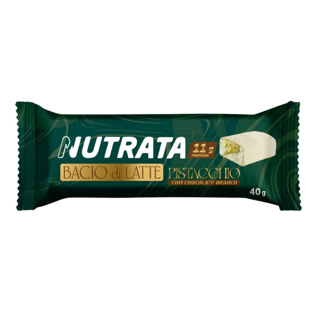 1 Und Barrinha De Proteína Pistache Bacio Di Latte 40g - Nutrata em Oferta na Shopee