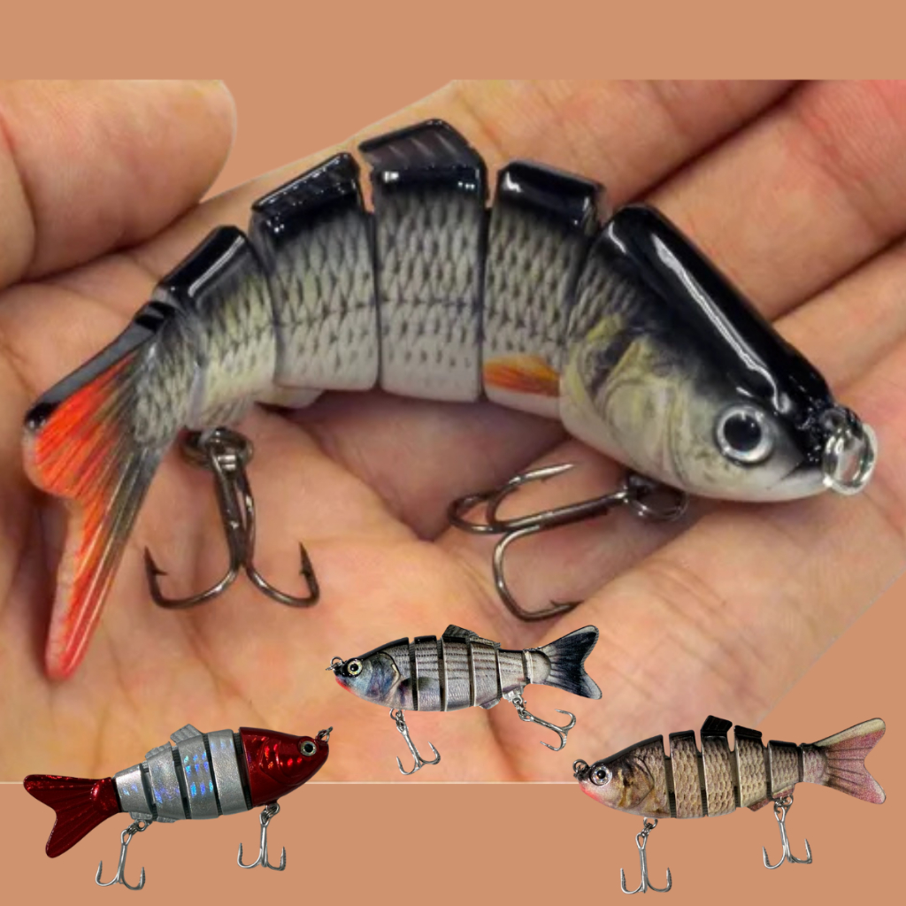 Isca Artificial Articulada Lambari Para Pesca De Tucunare Traira Dourado Anchova Robalo Trairão