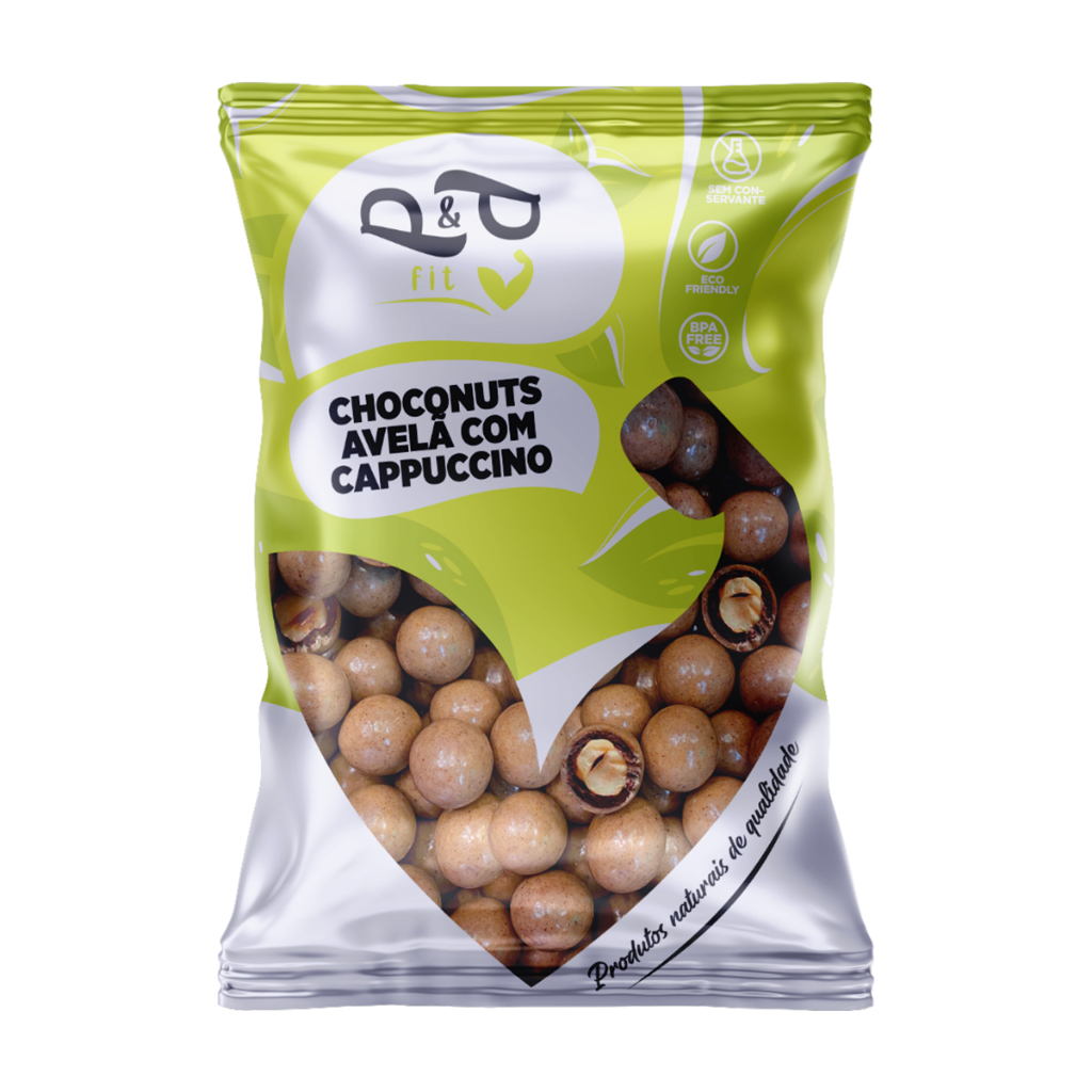 Choconuts P&P Avelã Chocolate Cappuccino Drageado em Oferta na Shopee