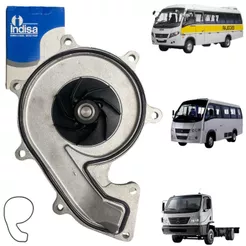 Bomba d'água Indisa Motor Cummins Isf 3.8 Linha Pesada Mercedes Benz Agrale Volare Volkswagen