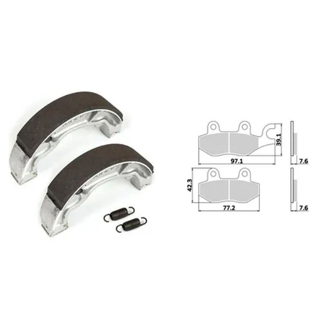 Kit Pastilha + Lona Honda CBX 250 Twister 2000 2001 2002 2003 2004 2005 2006 2007 2008 (Dianteira + Traseira)