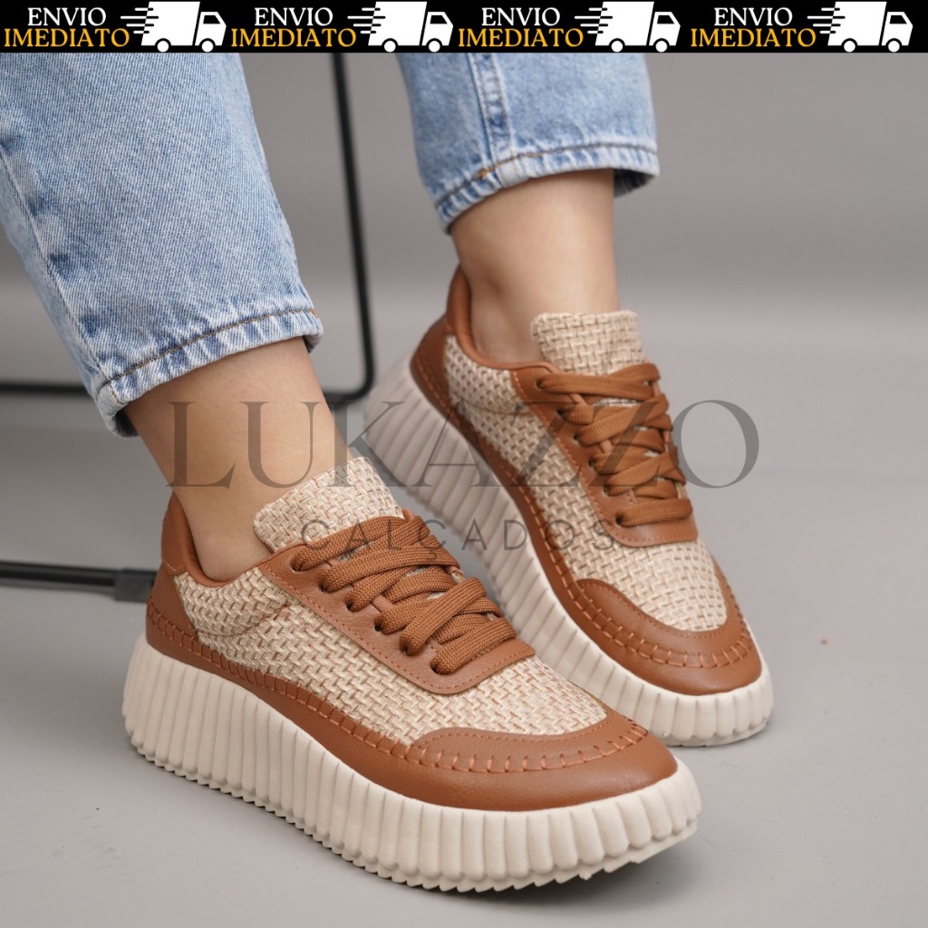 Tênis Feminino Casual Elegante Leve Confortável Tendência 2025