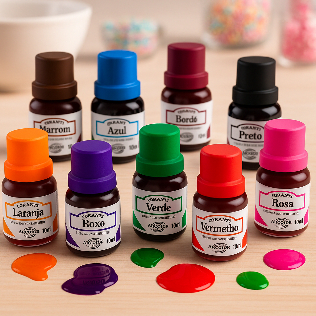 Corante Líquido Escolha a Cor (UNITÁRIO) 10ml - Arcolor em Oferta na Shopee