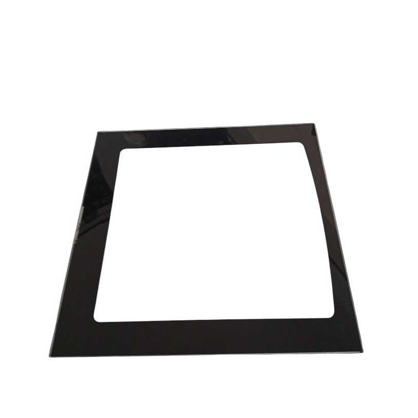 VIDRO EXTERNO PORTA FORNO PRETO S/ LOGO 4 BOCAS ESMALTEC ORIGINAL