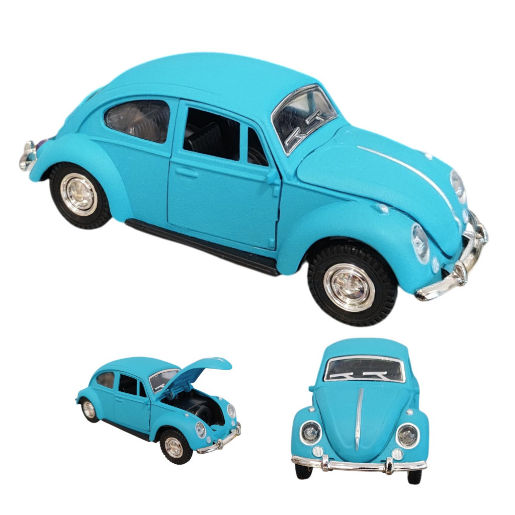 Carrinho Miniatura Ferro FricçãoFusca Hot Carrinhos Clássicos  Abre Portas Capô Antigos Metal Jada Brinquedos Carros
