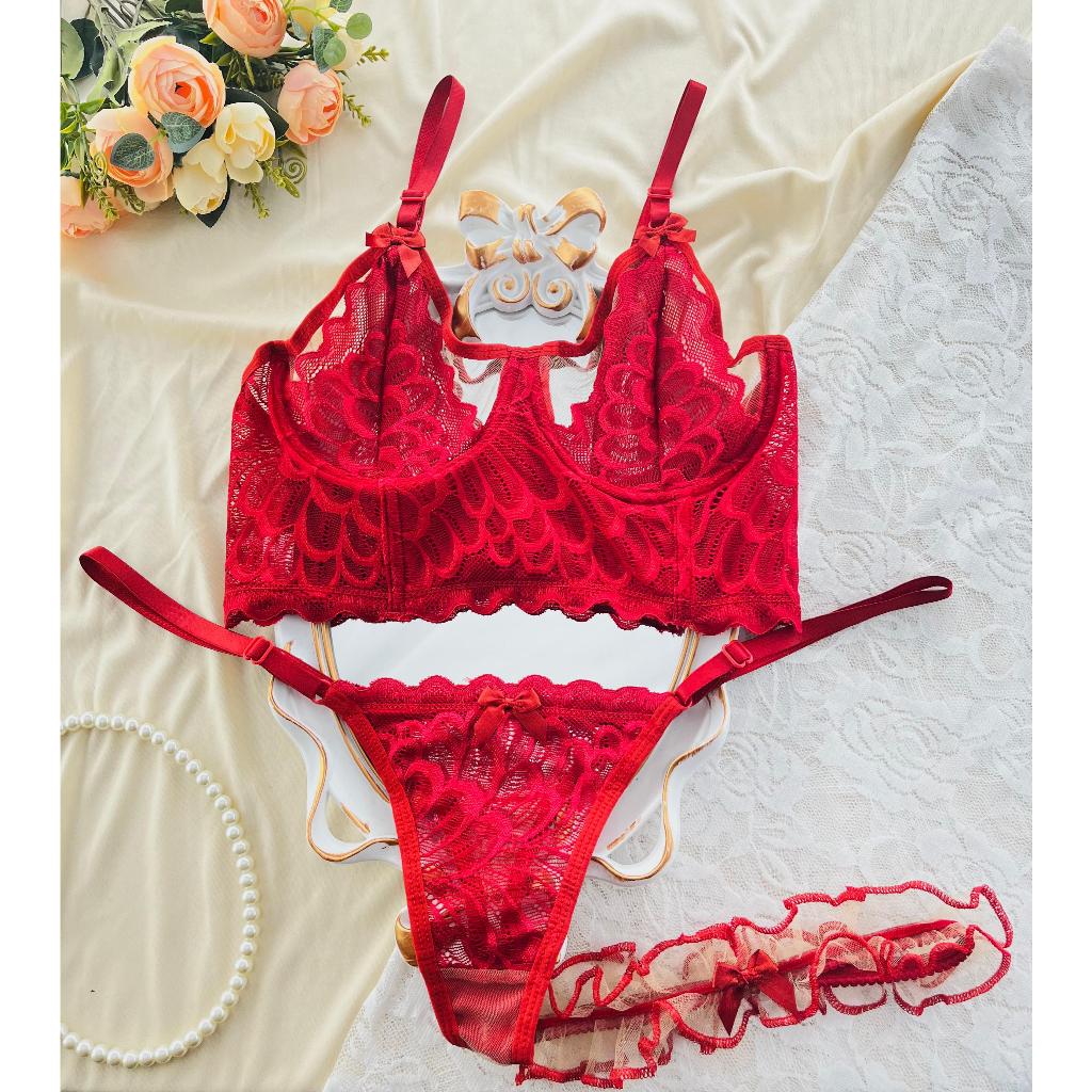 Conjunto Corset Lingerie de Renda Delicada e Sensual - Elegância e Conforto em Cada Detalhe — imagem 2 de 2
