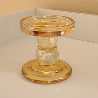 Castiçal De Vidro Peças Porta Vela Enfeite Decoração Luxo Mesa Sala em Oferta na Shopee