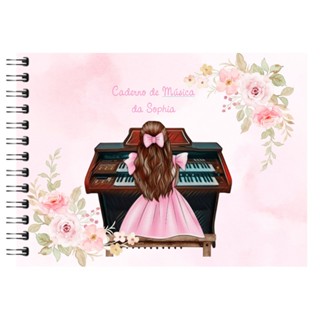 Caderno de Música com nome CAPA DURA em Oferta na Shopee
