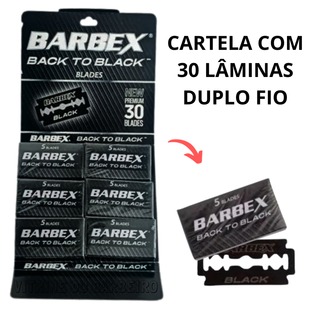 01 Cartela De Lâminas Duplo Fio 30 Unidades Uso Profissional em Oferta na Shopee