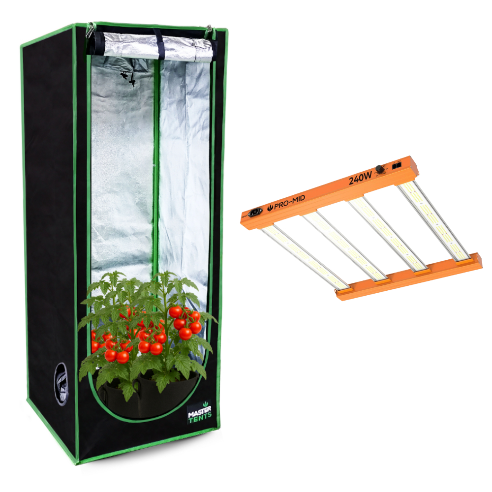 Kit Cultivo Grow Estufa Tenda Grow 80x80x180 + Led Quantum Bar Qb 240w Chips LM283B Samsung Original