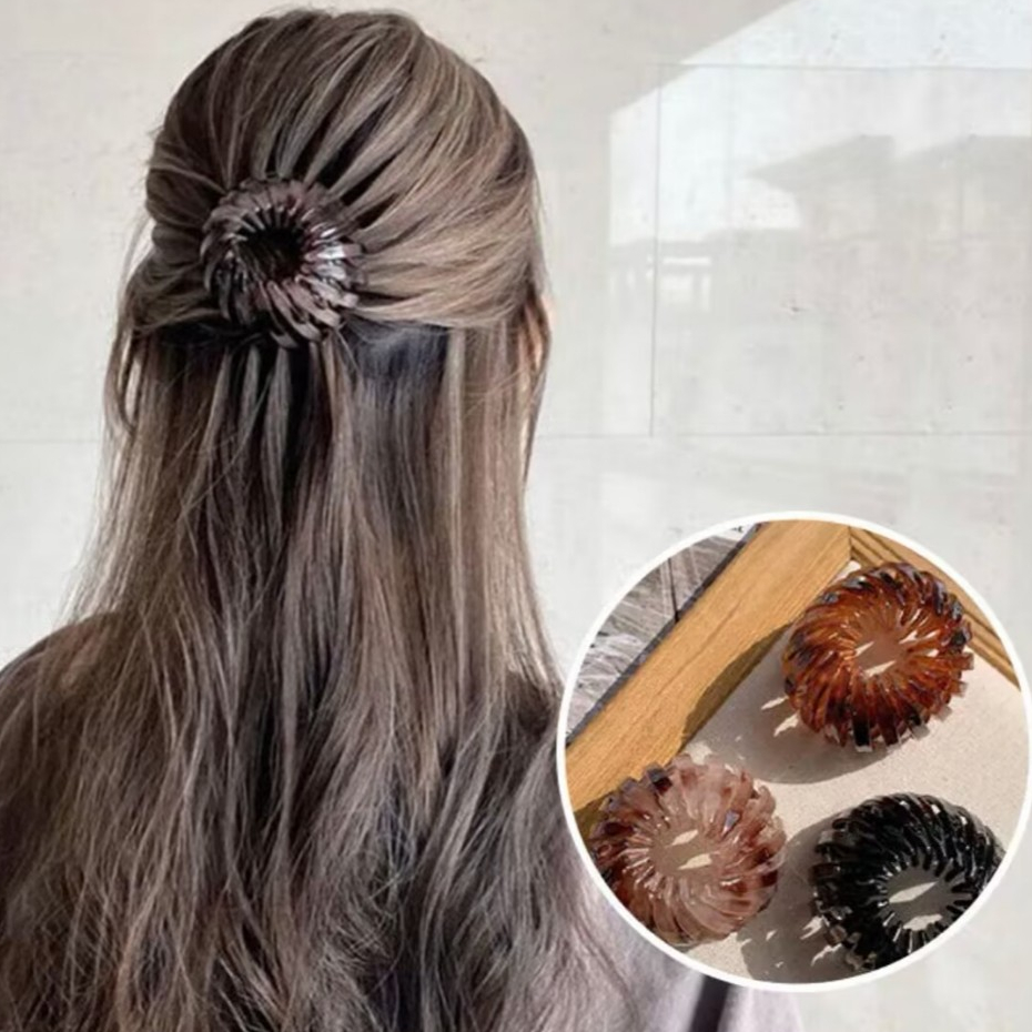 Moda Feminina Clipe De Cabelo Rabo De Cavalo Fivela Grampo De Garra Ninho De Pássaro em Oferta na Shopee